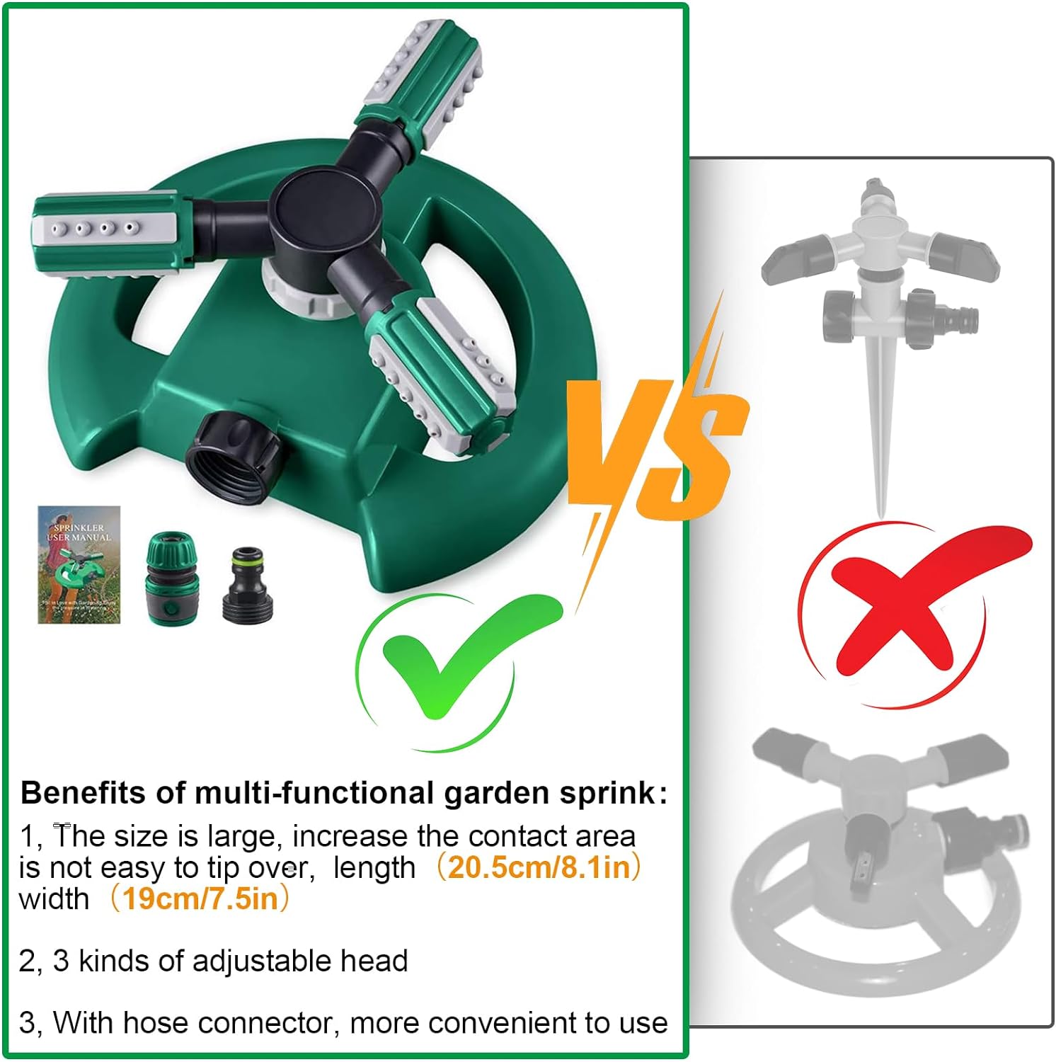 360 Garden Lawn Water Sprinkler