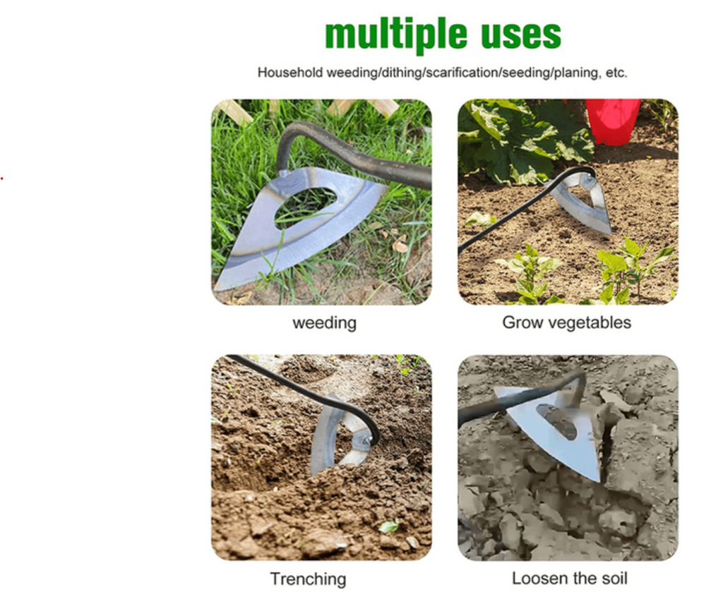 All Steel Hollow Hoe for Garden Weeding