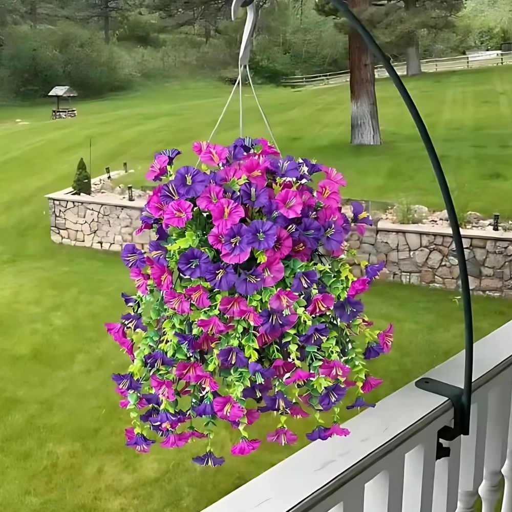 UV-Resistant Artificial Morning Glory Vine