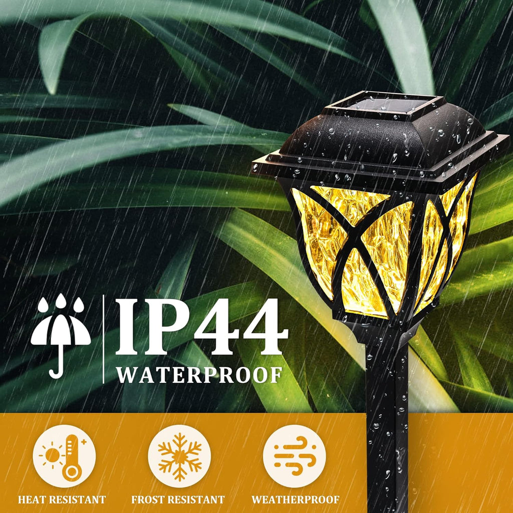 6-Pack Solar LED Pathway Garden Lights