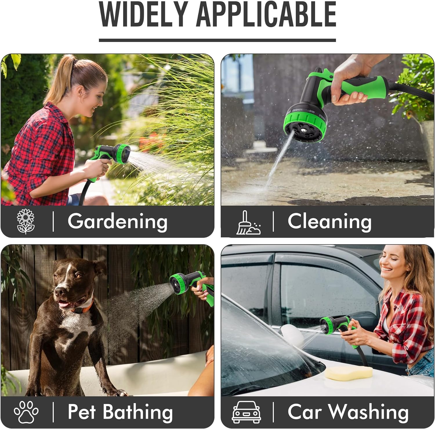 Expandable Garden Hose with Spray Nozzle