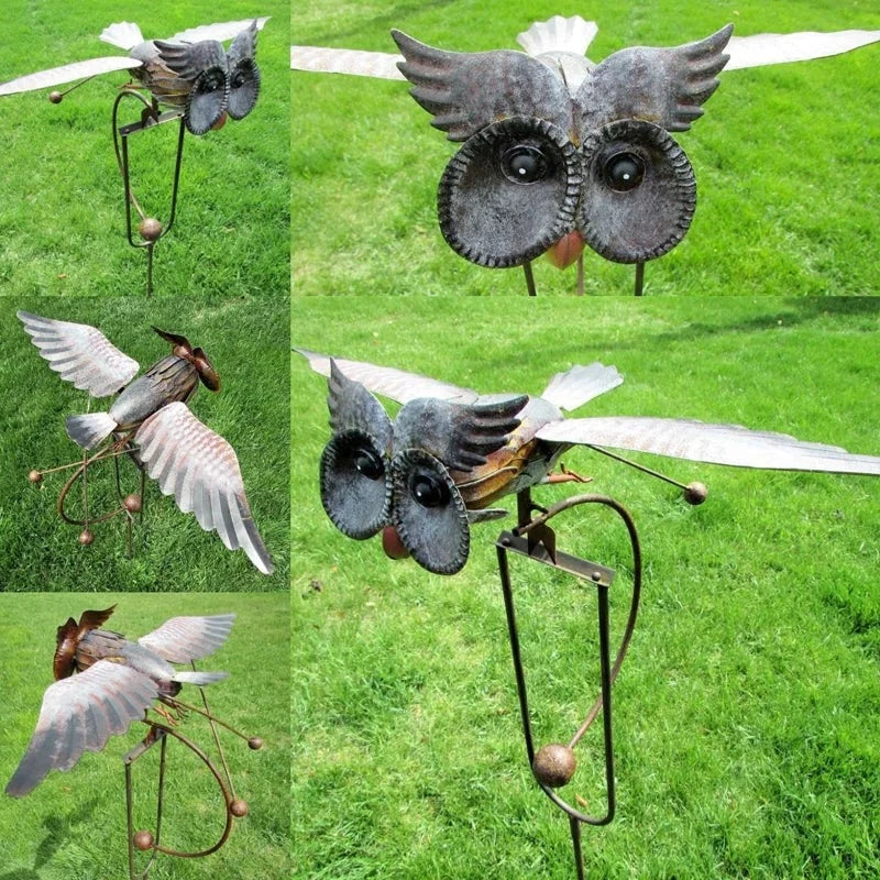 Kinetic Bird Garden Art Stake