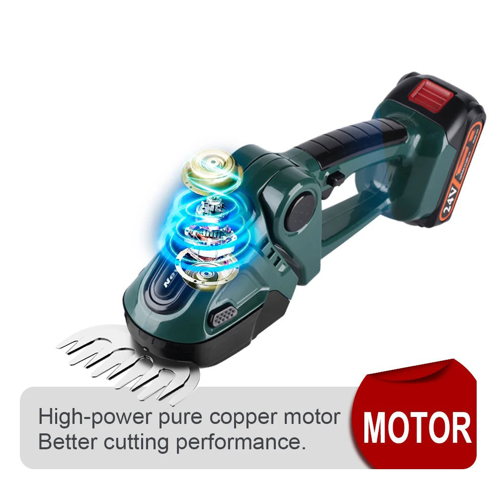 Cordless 2-in-1 Hedge Trimmer & Mower