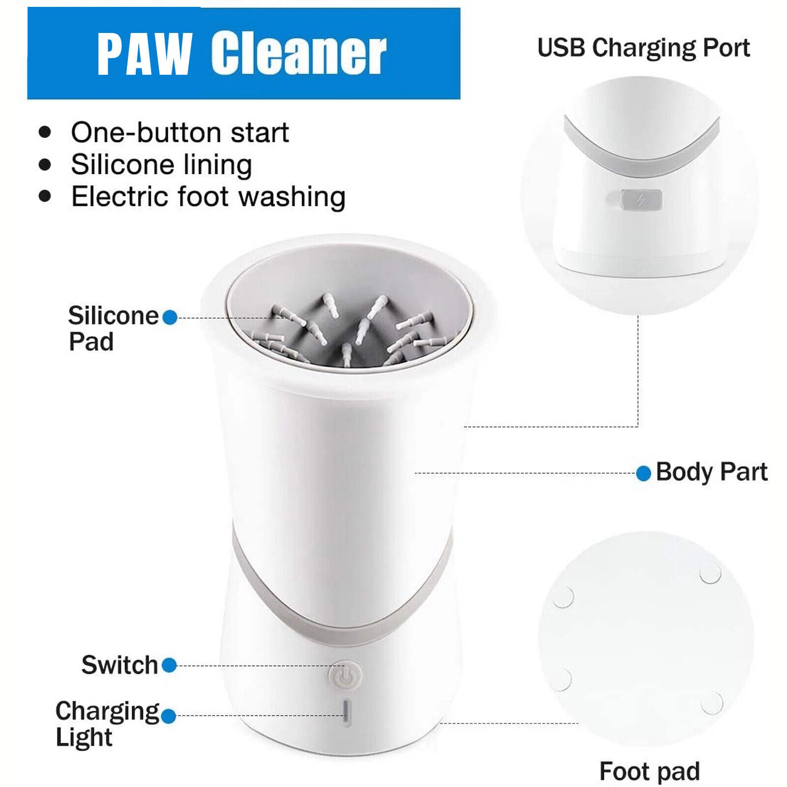 Automatic Electric Dog Paw Cleaner