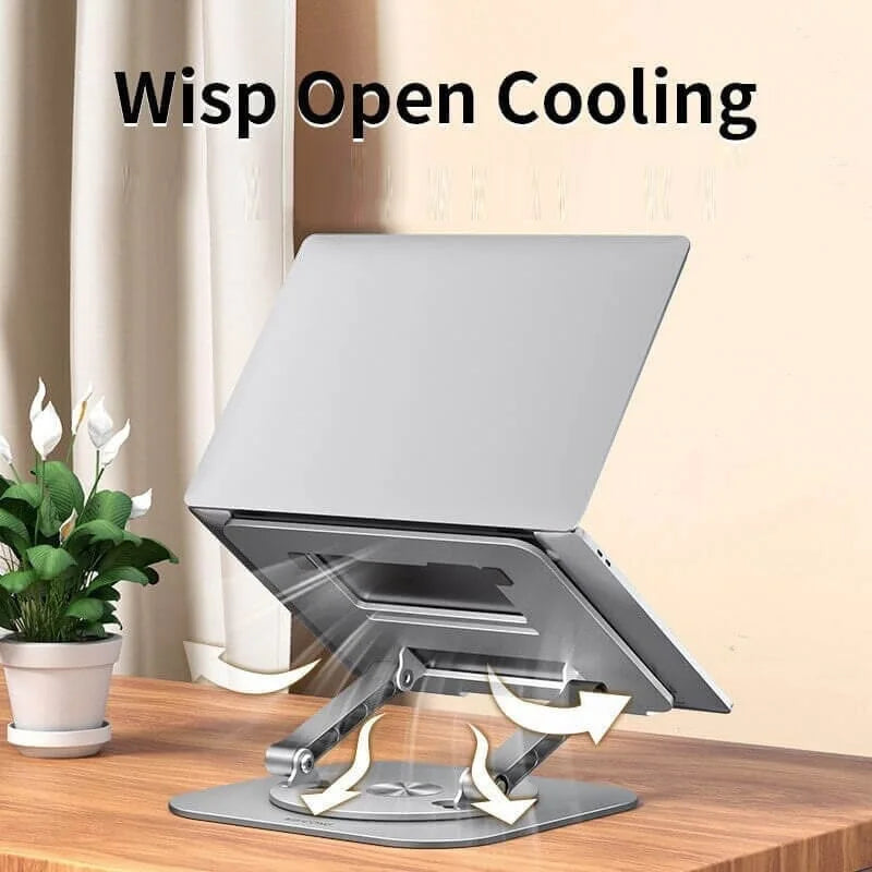 Aluminum Laptop Stand, 360 Rotating