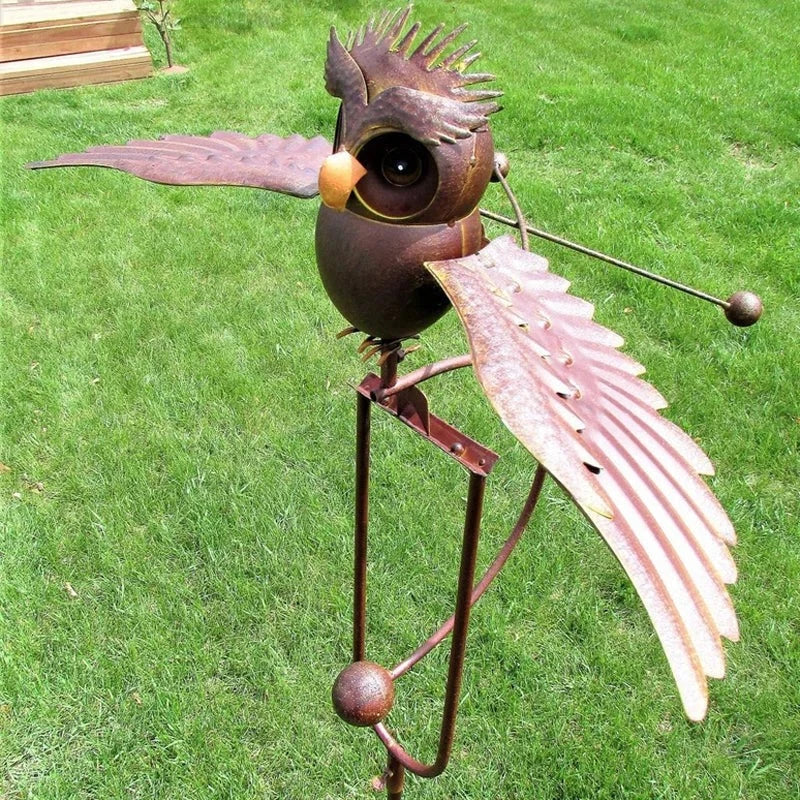 Kinetic Bird Garden Art Stake