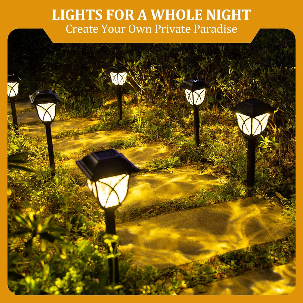 6-Pack Solar LED Pathway Garden Lights