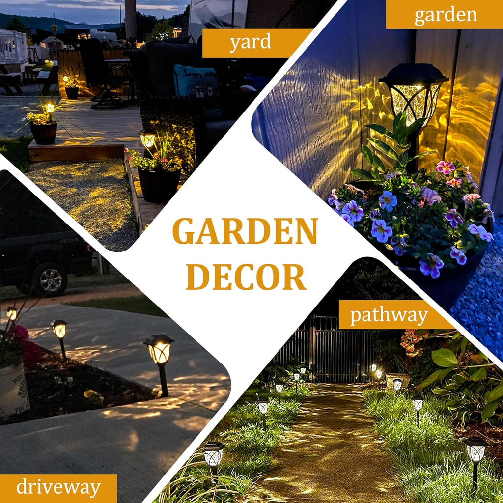 6-Pack Solar LED Pathway Garden Lights