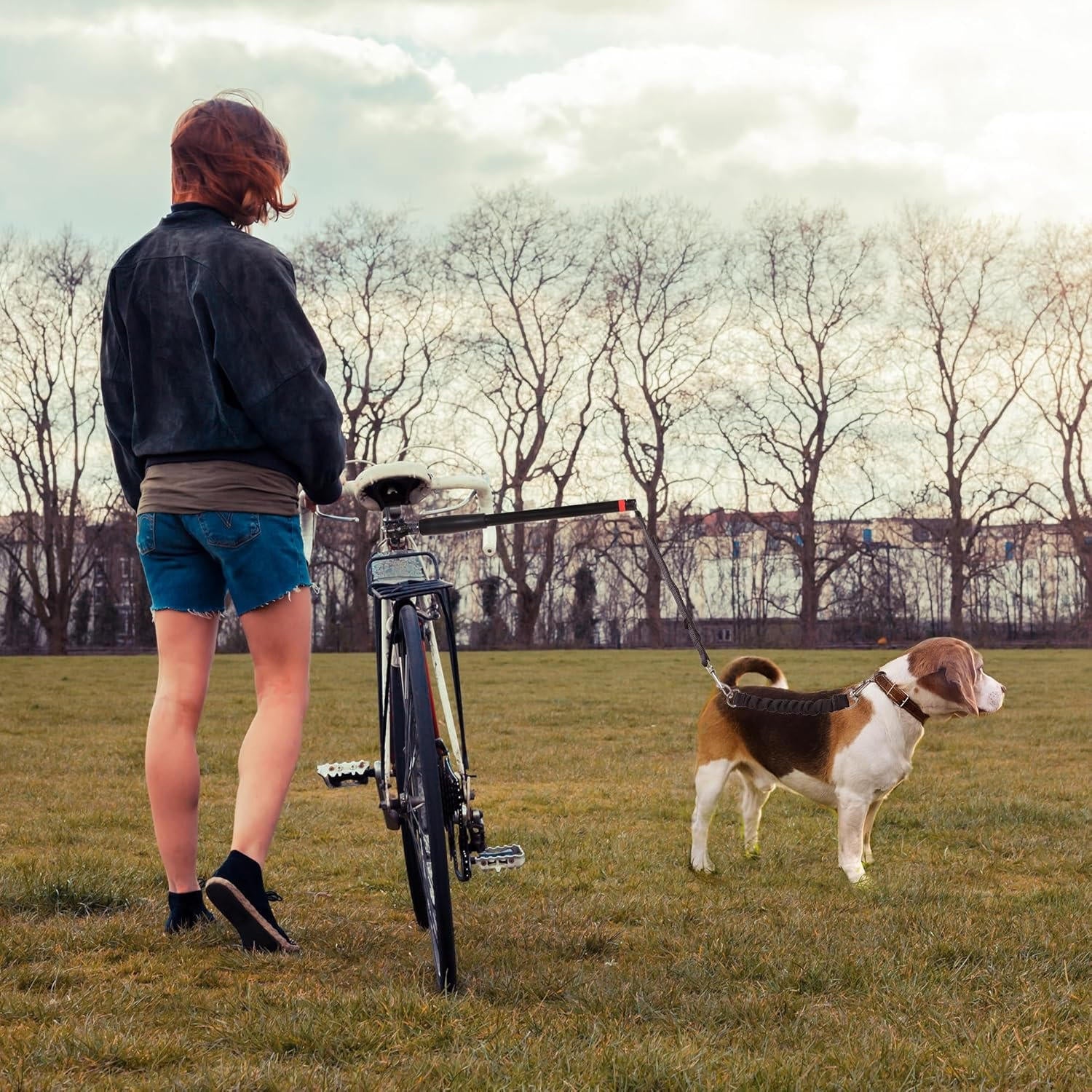 Hands-Free Bike Dog Tow Leash