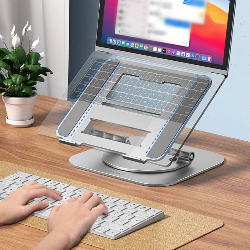 Aluminum Laptop Stand, 360 Rotating