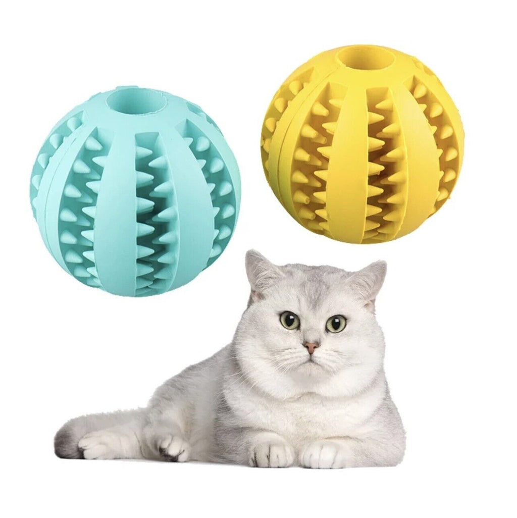 Interactive Treat-Dispensing Rubber Ball