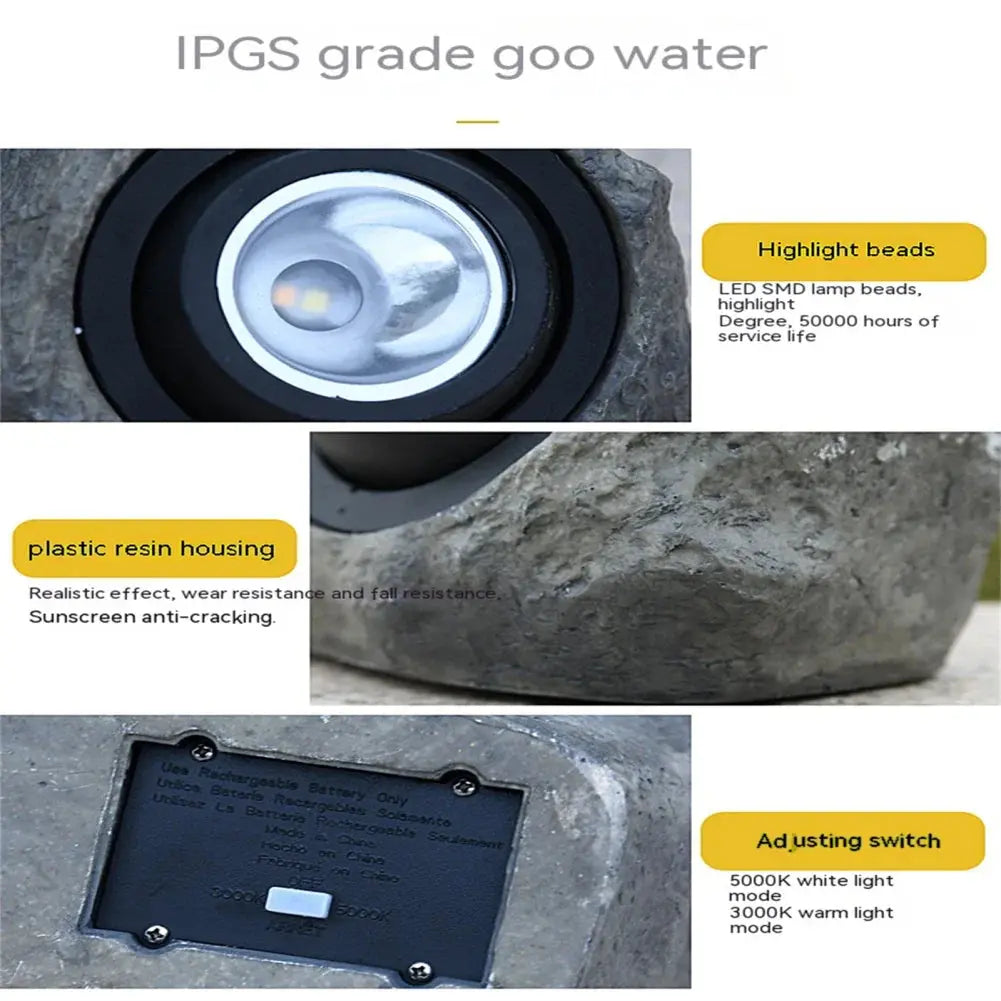 Stonelight Solar Pathway Rock Light
