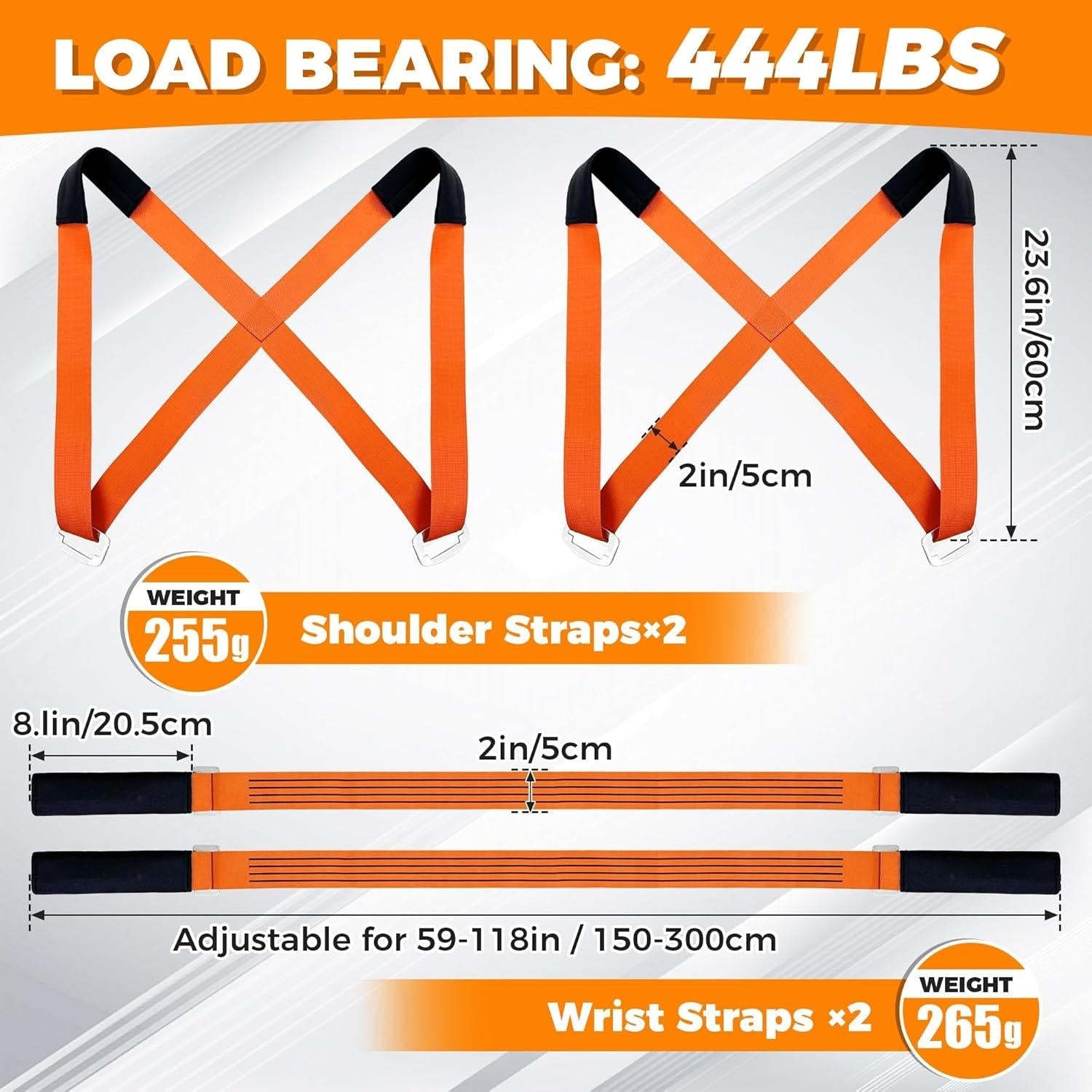 Moving Furniture Straps for 2 Movers