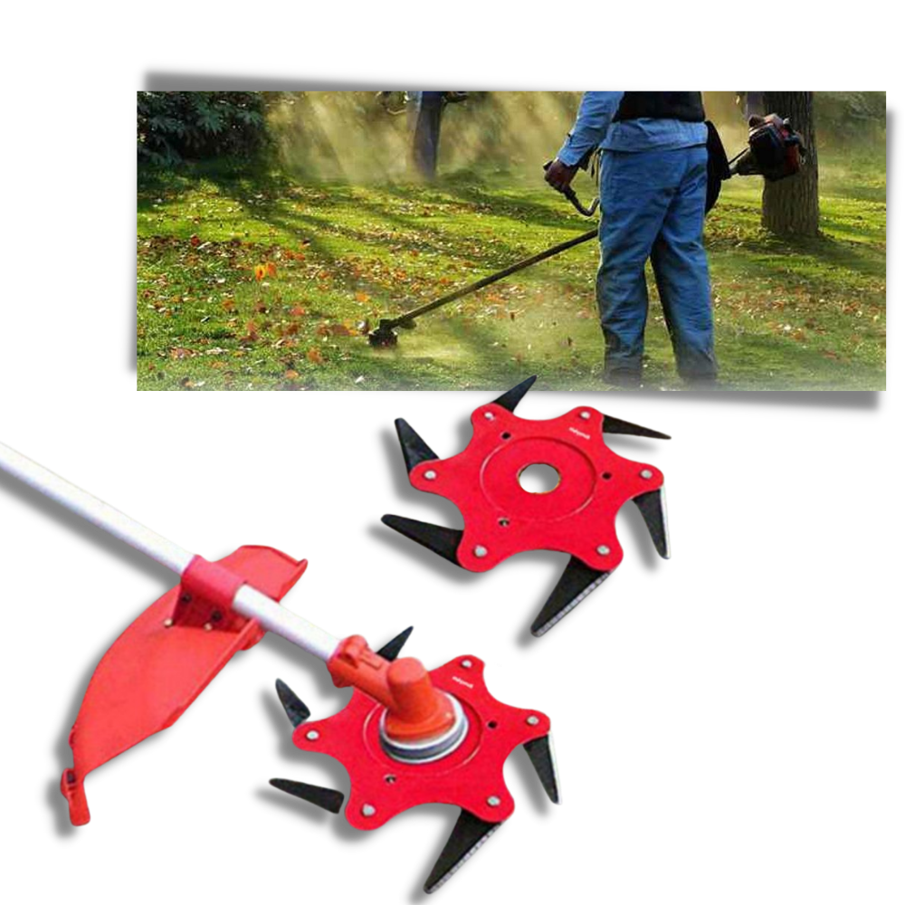 6-Blade Steel Brush Cutter Trimmer Head