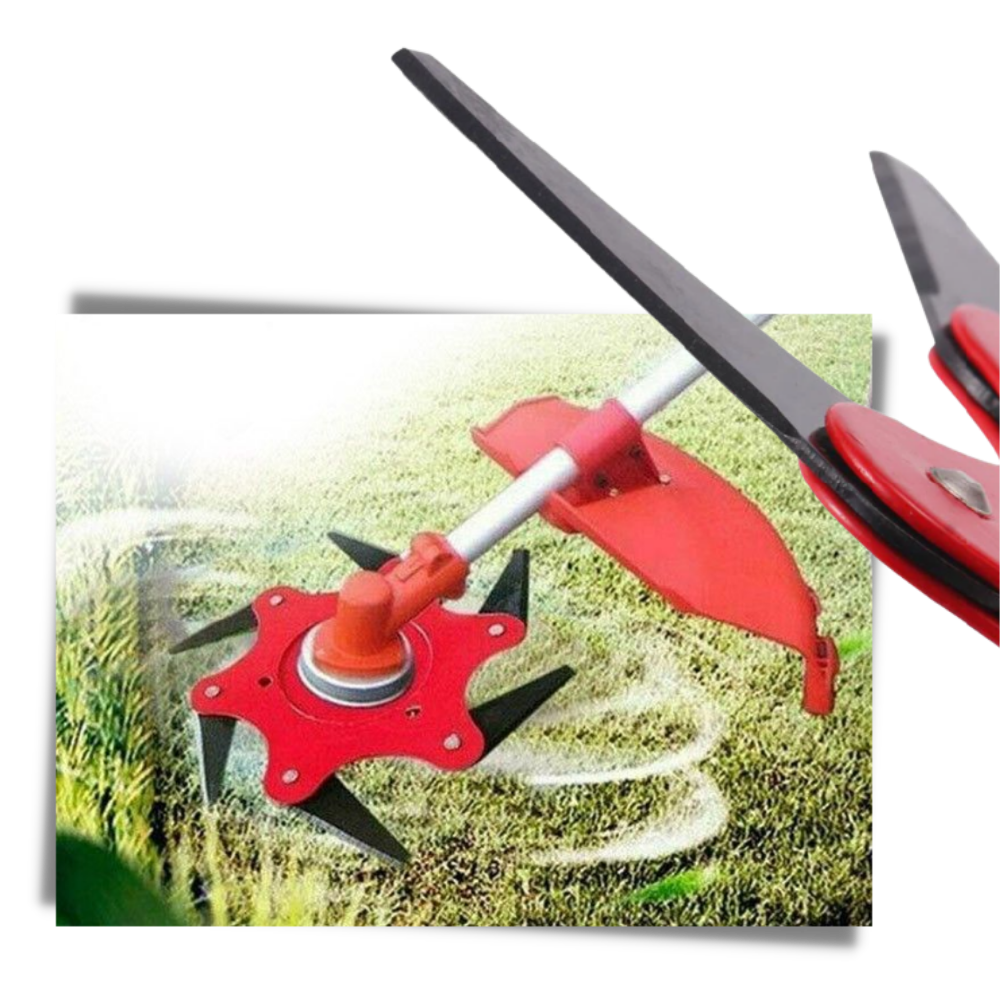 6-Blade Steel Brush Cutter Trimmer Head