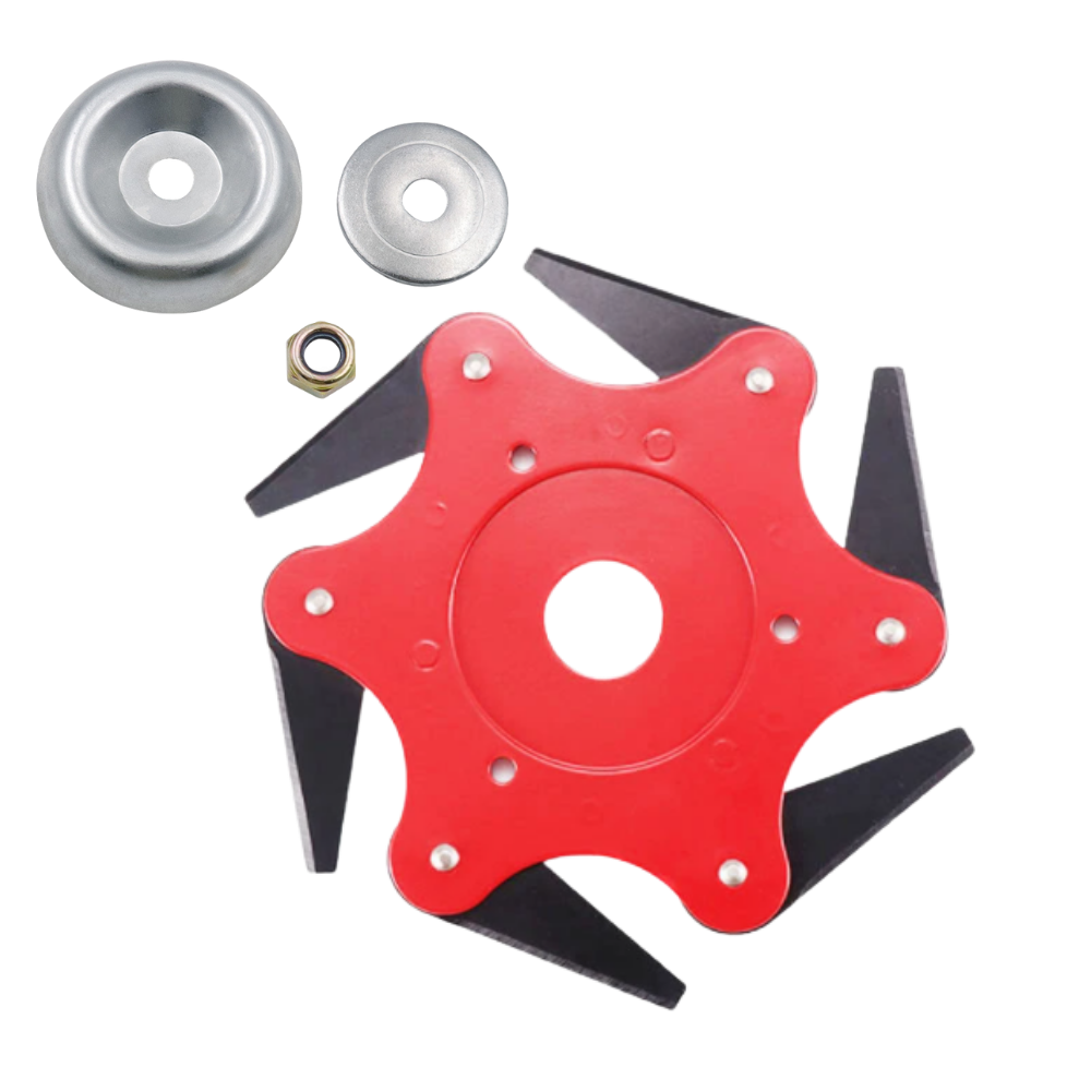 6-Blade Steel Brush Cutter Trimmer Head