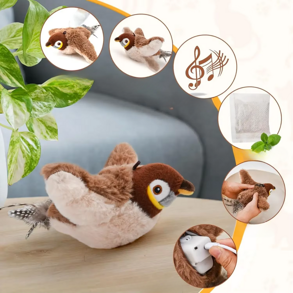 Fluttering Bird Interactive Cat Toy