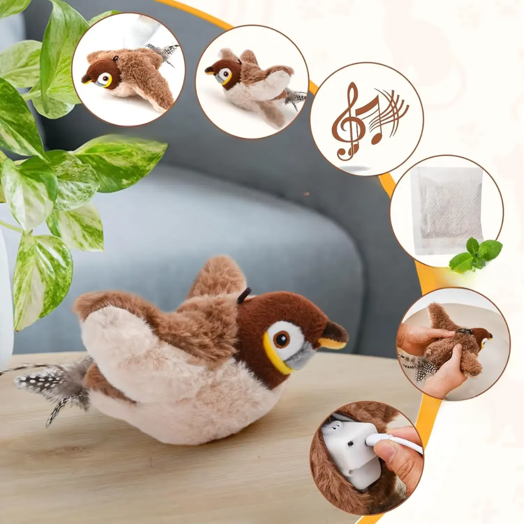 Fluttering Bird Interactive Cat Toy