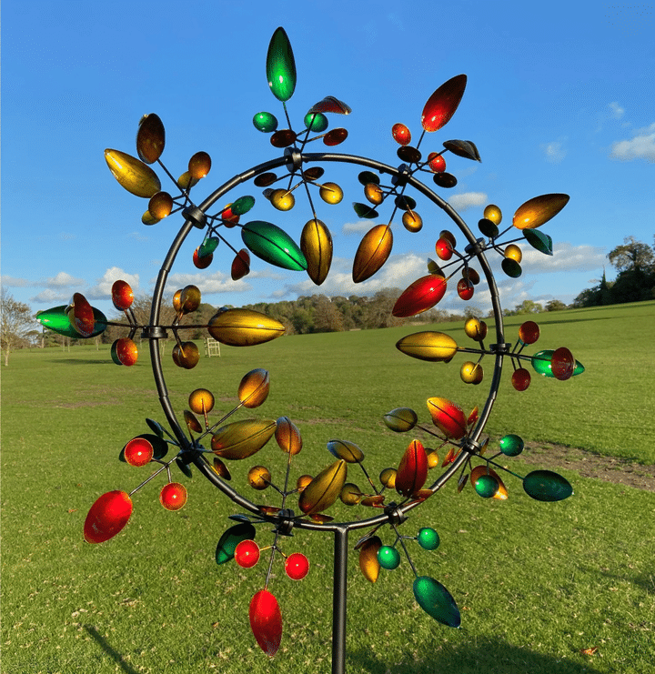 Kinetic Metal Windmill Garden Wind Spinner