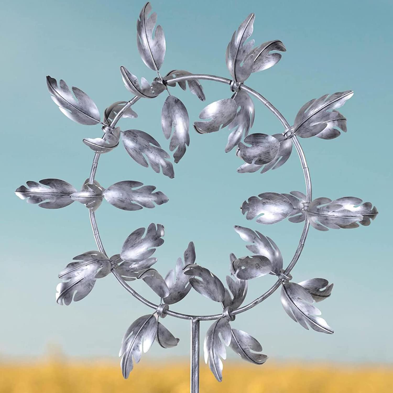 Kinetic Metal Windmill Garden Wind Spinner