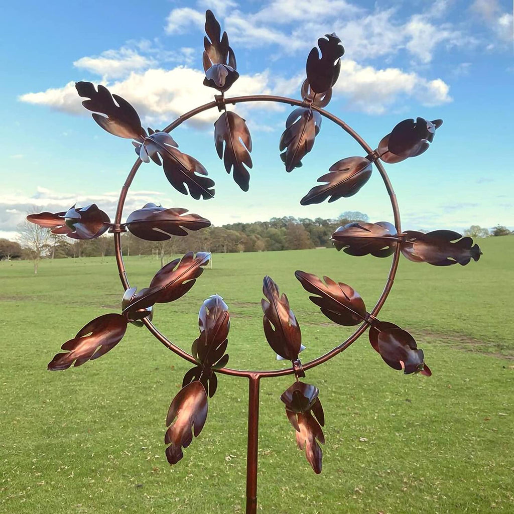 Kinetic Metal Windmill Garden Wind Spinner