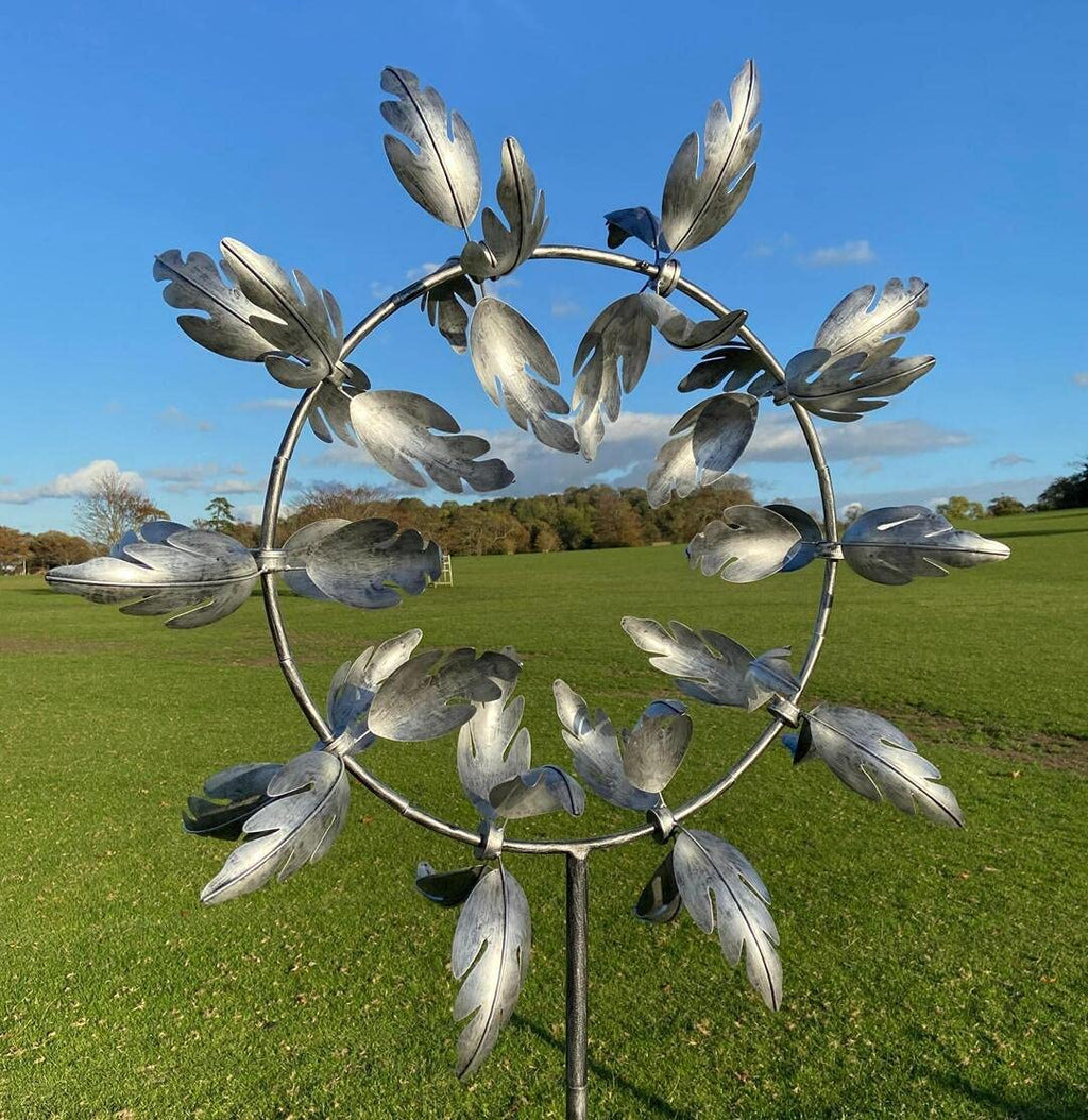 Kinetic Metal Windmill Garden Wind Spinner