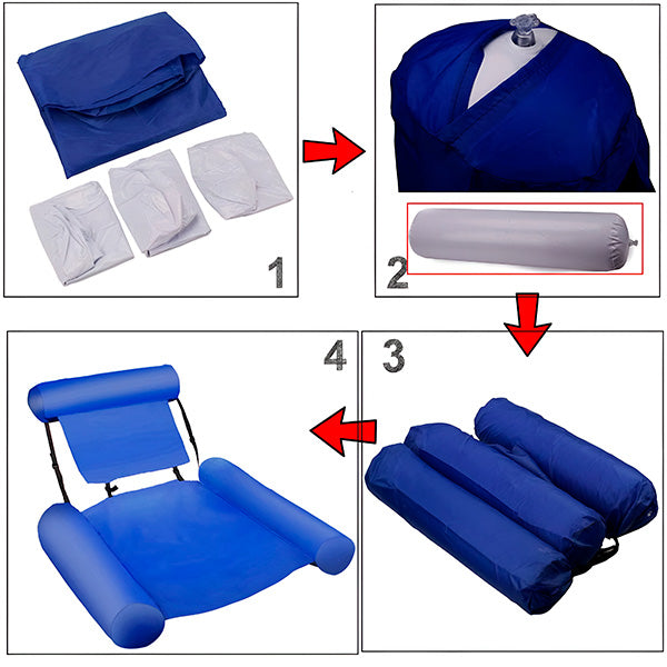 Swimming Pool Chair with Backrest