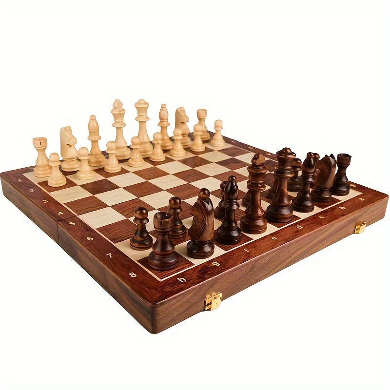 Foldable Magnetic Wooden Chess Set