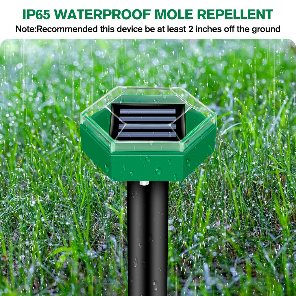 Solar Ultrasonic Mole Repellent 4-Pack