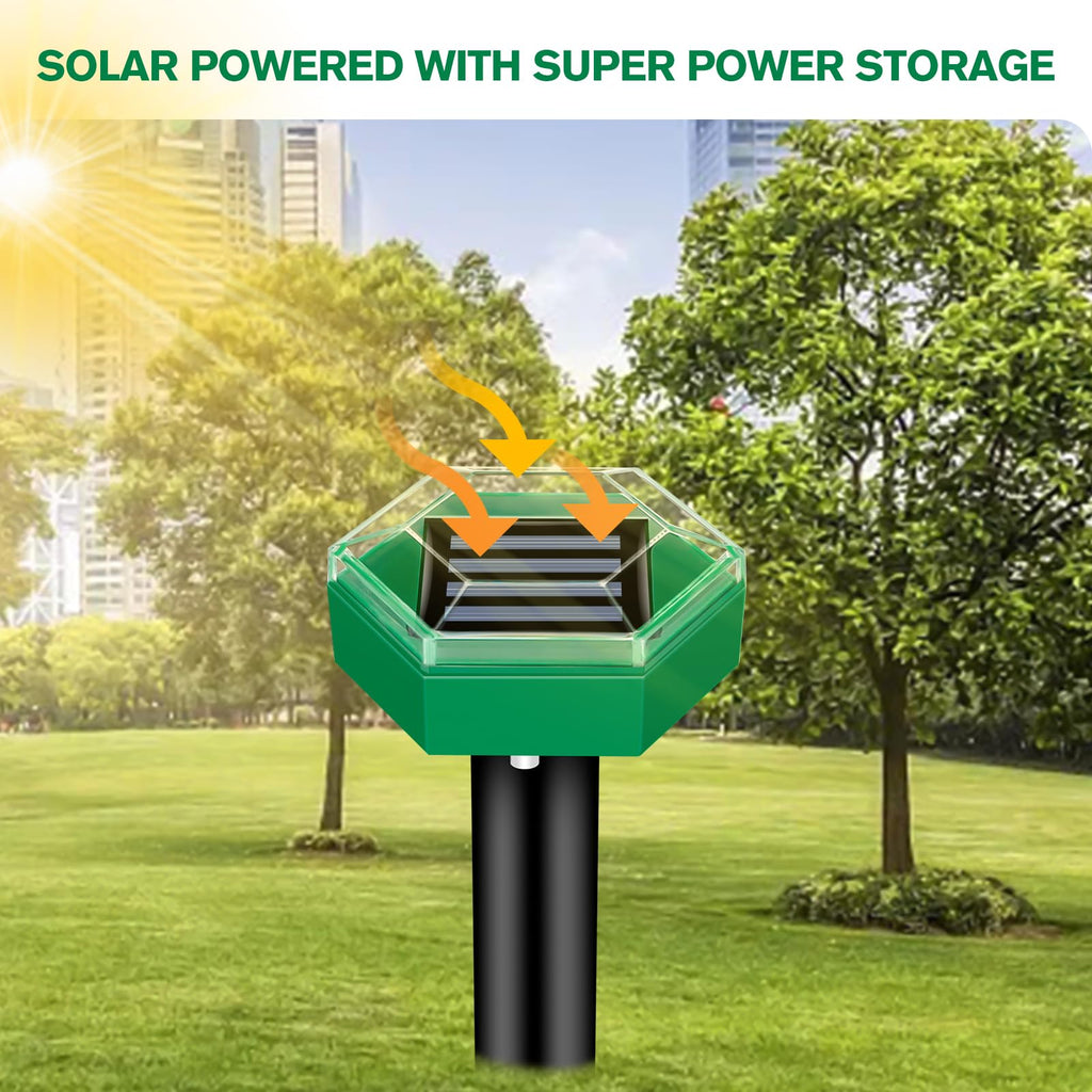 Solar Ultrasonic Mole Repellent 4-Pack