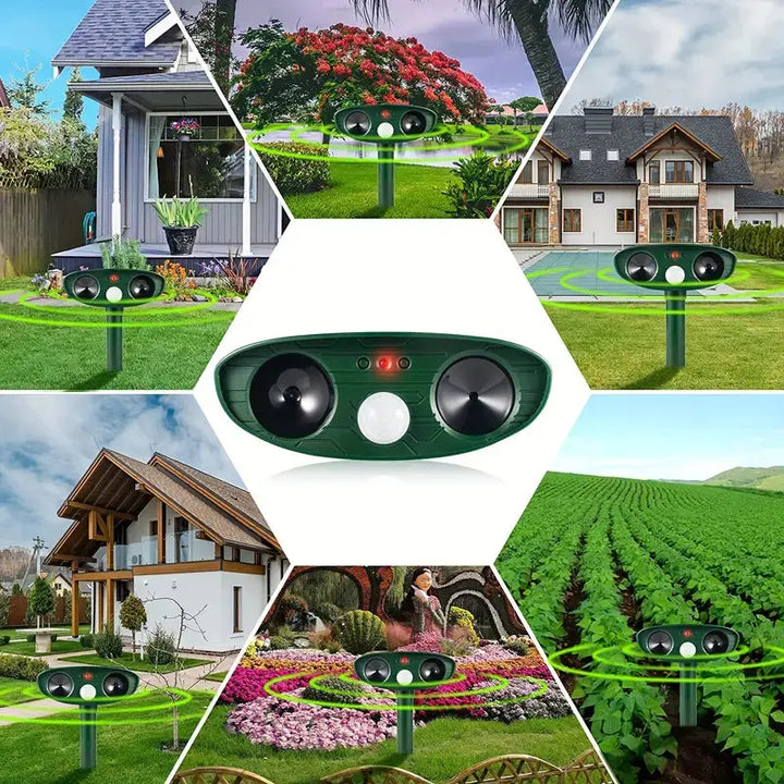 Solar Ultrasonic Animal Repeller