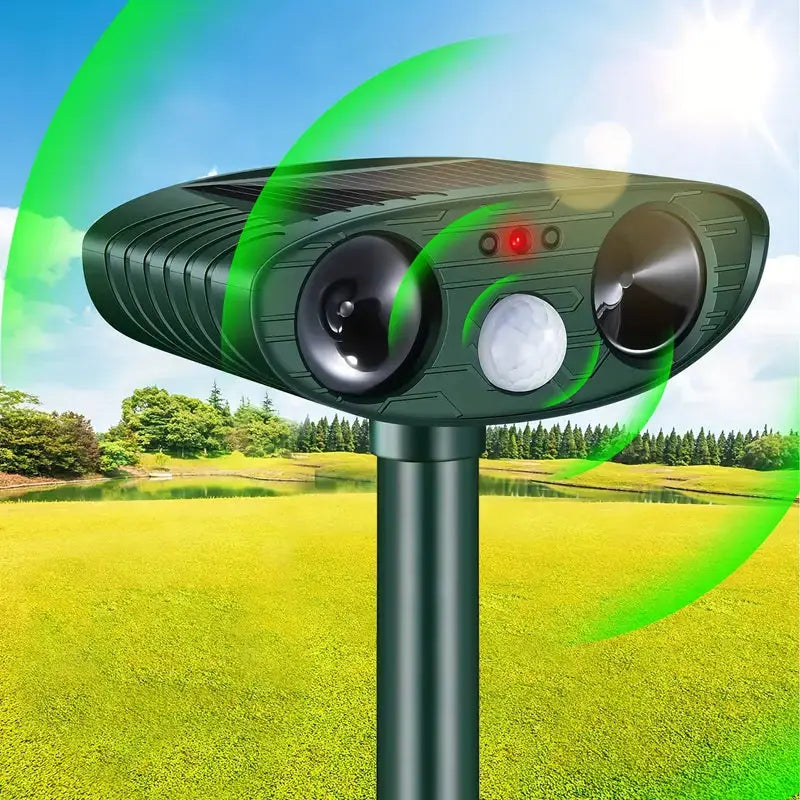 Solar Ultrasonic Animal Repeller