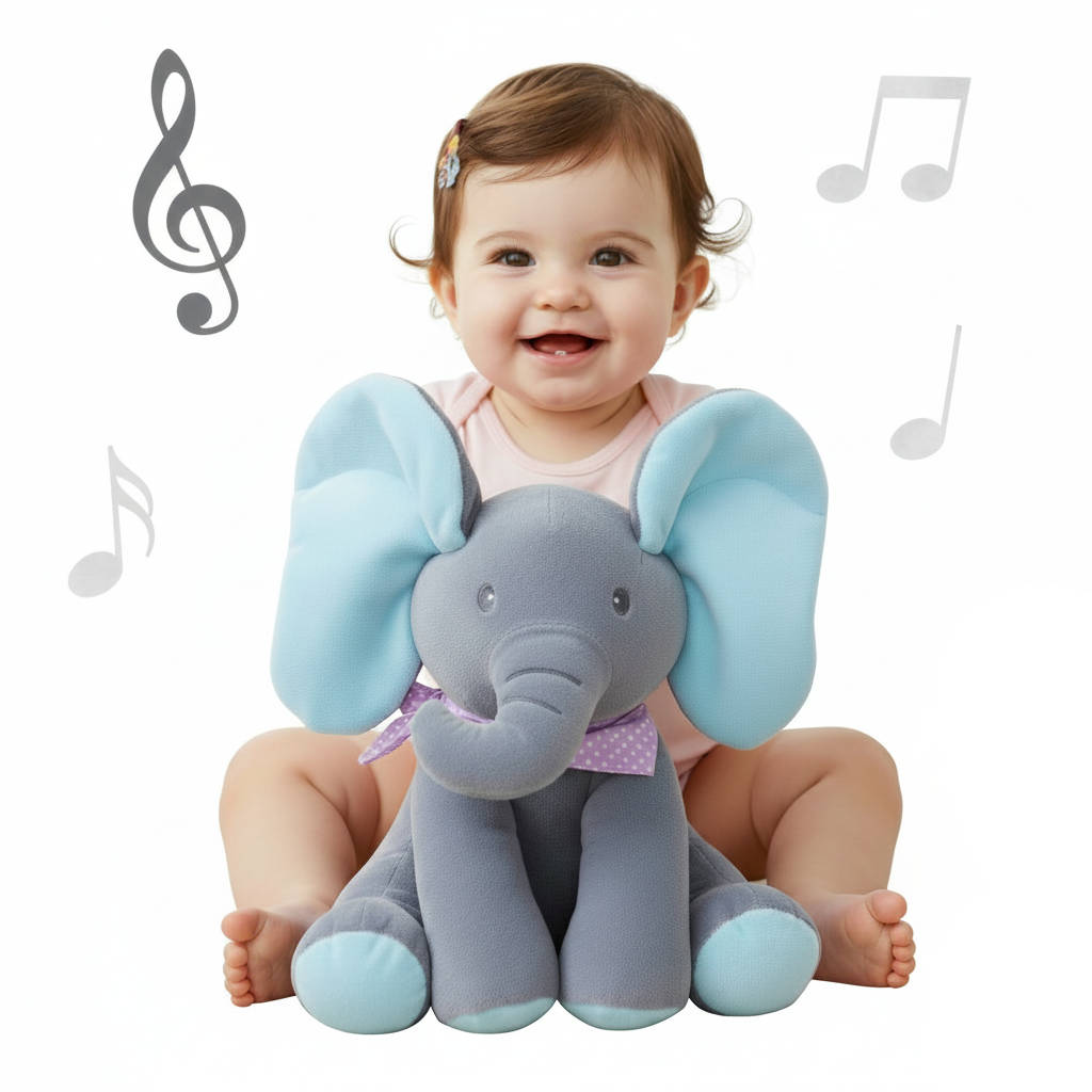 Peek-a-Boo Talking Elephant Toy