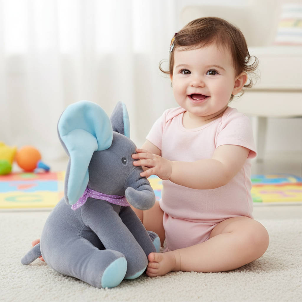 Peek-a-Boo Talking Elephant Toy