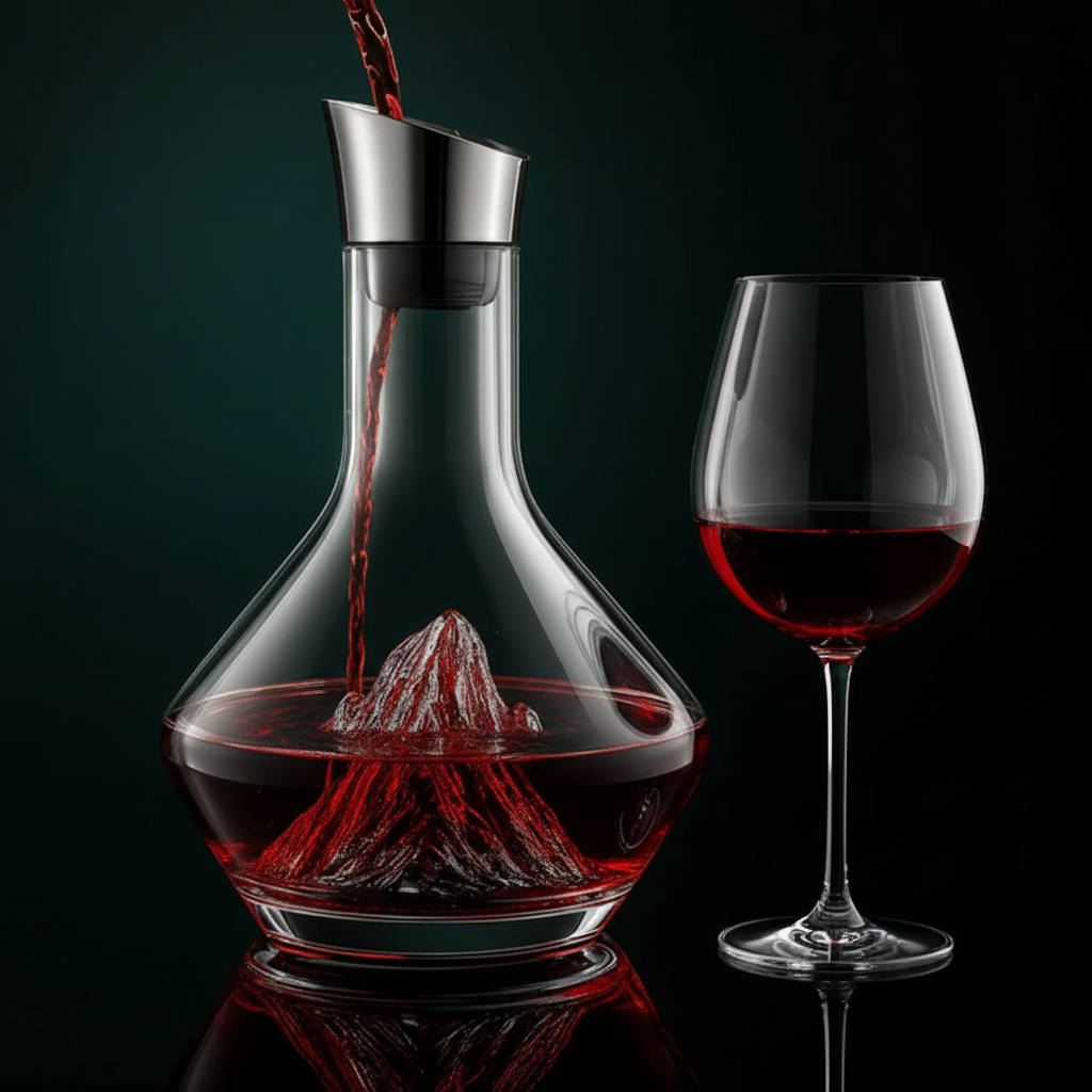 Crystal Glass Wine Decanter & Aerator
