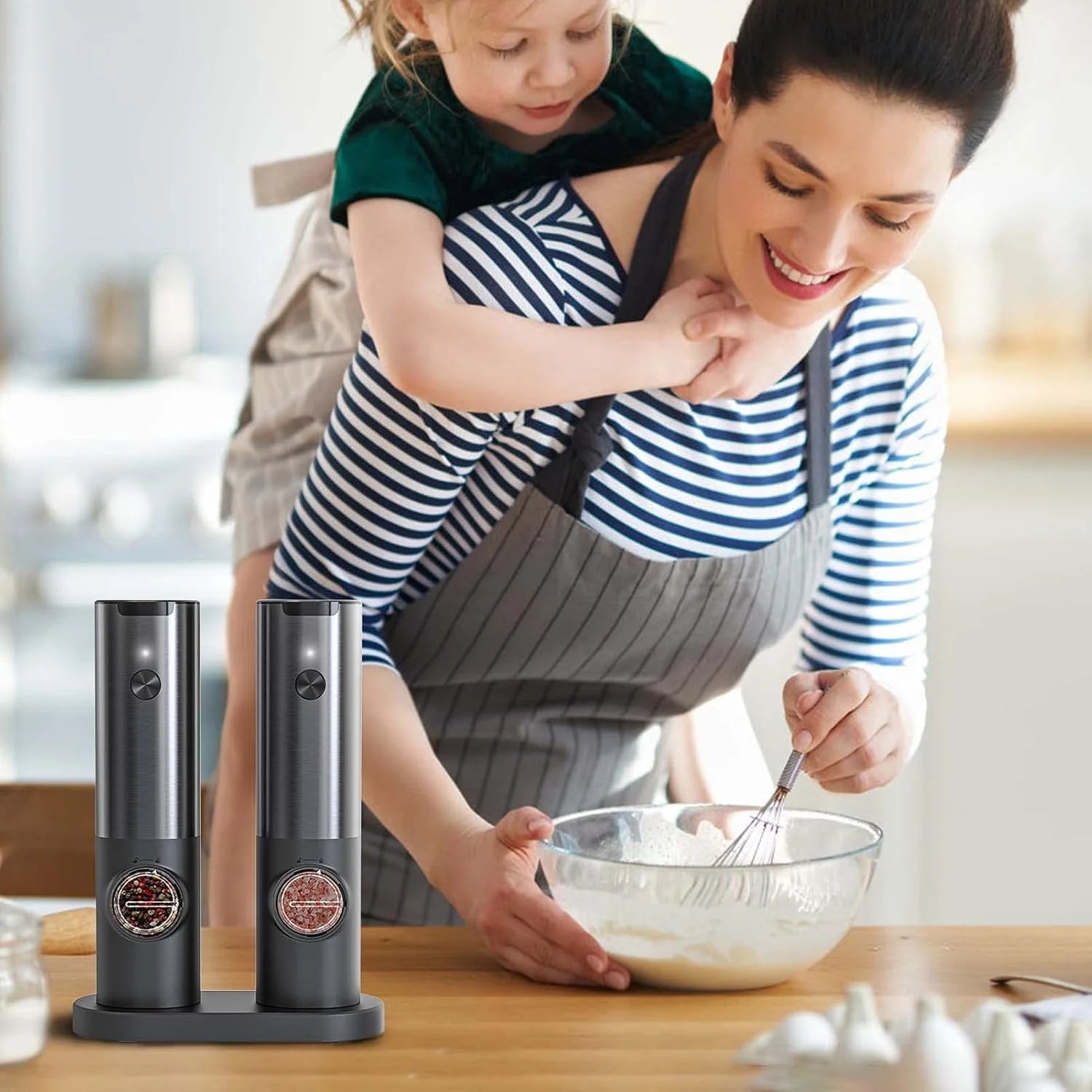 Electric Salt & Pepper Mill Set