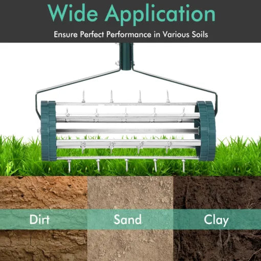 Heavy-Duty Manual Lawn Spike Aerator