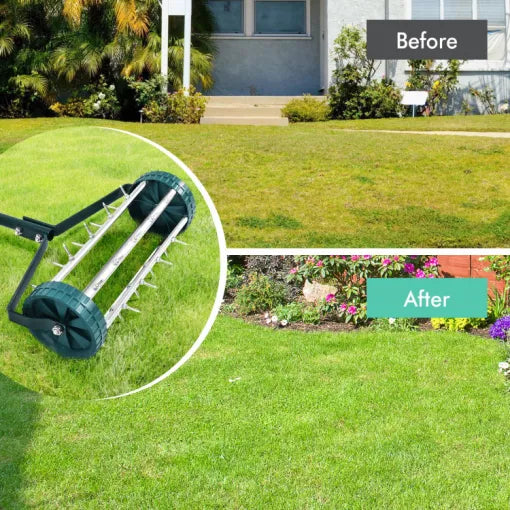Heavy-Duty Manual Lawn Spike Aerator