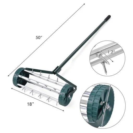 Heavy-Duty Manual Lawn Spike Aerator