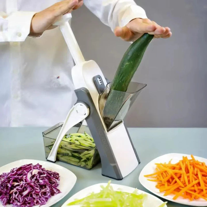 Adjustable Kitchen Slicer with Container
