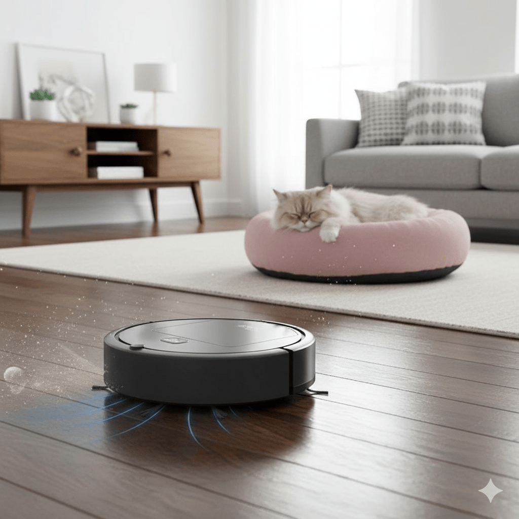 Smart robot vacuum cleaner with ultra-quiet cleaning and