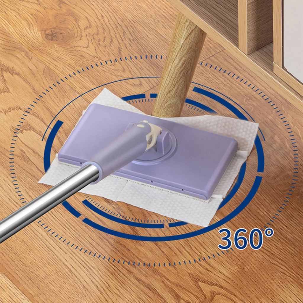 360 Rotating Flat Mop with Reusable Pads