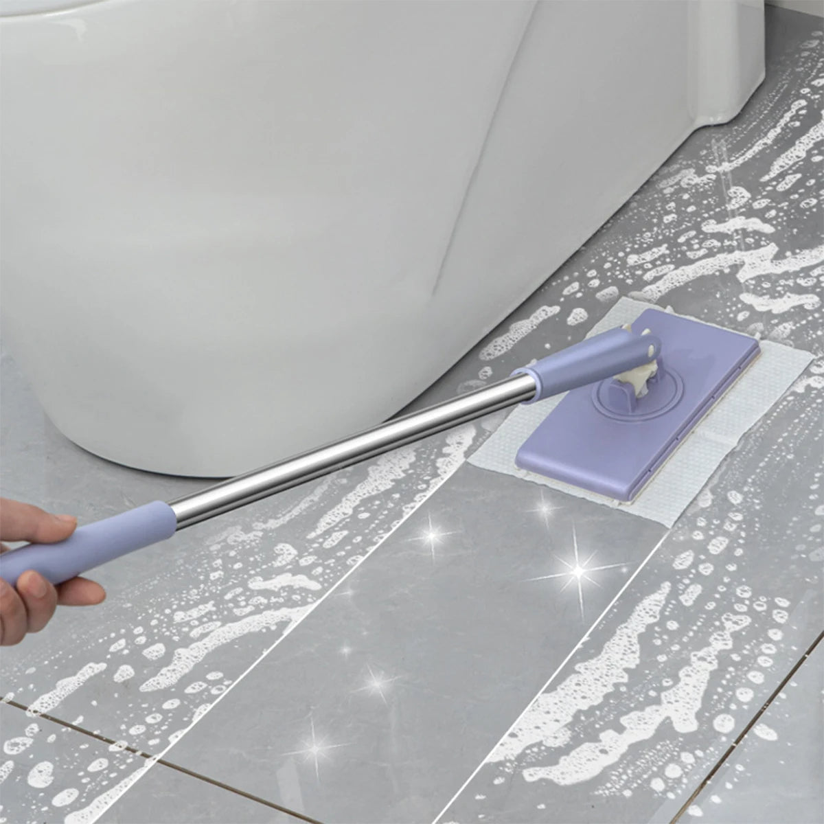 360 Rotating Flat Mop with Reusable Pads
