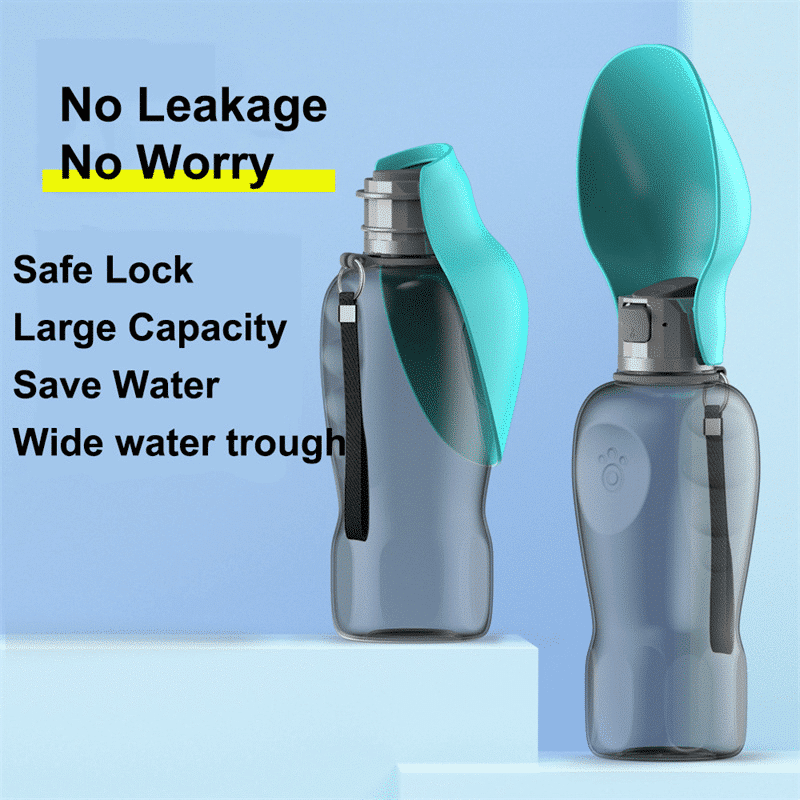 Foldable Dog Travel Water Bottle, 27 oz