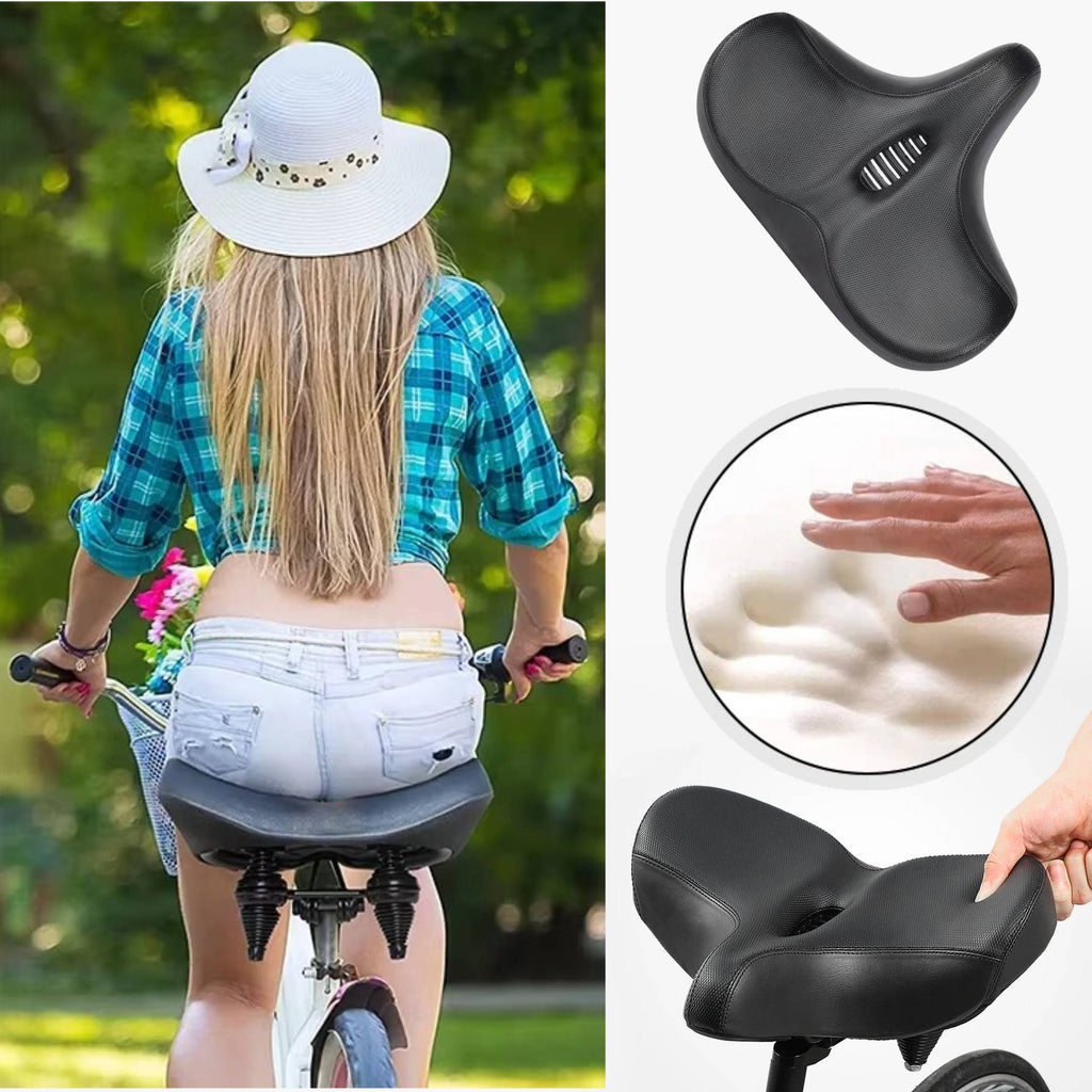 Comfortable Wide Bike Saddle for Long Rides