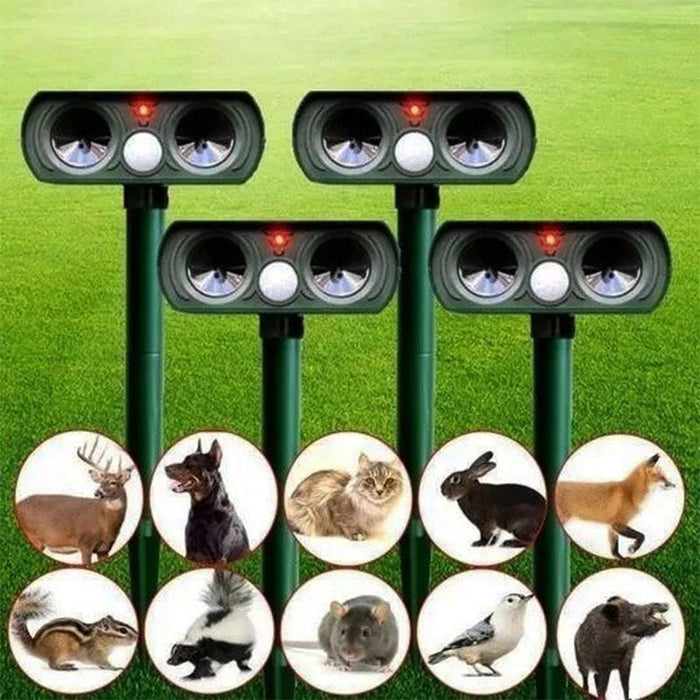 Solar Ultrasonic Animal Repeller
