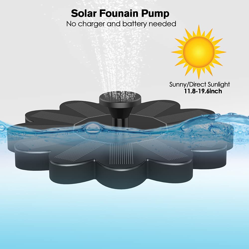 Flower Solar Fountain for Ponds & Pools