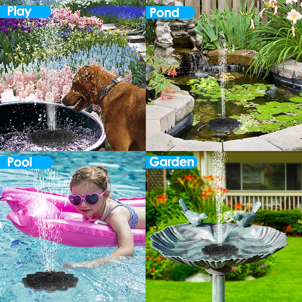 Flower Solar Fountain for Ponds & Pools