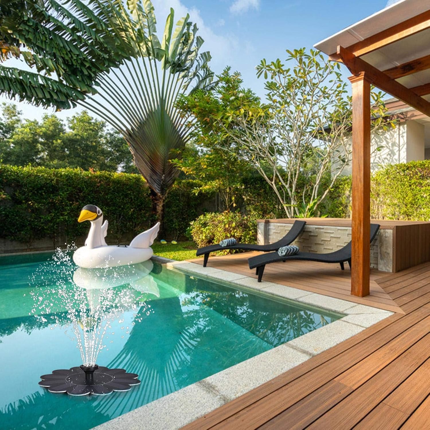 Flower Solar Fountain for Ponds & Pools