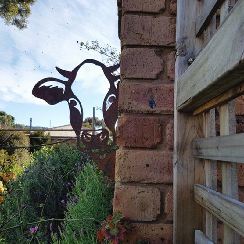 Metal Farm Animal Garden Art Stake